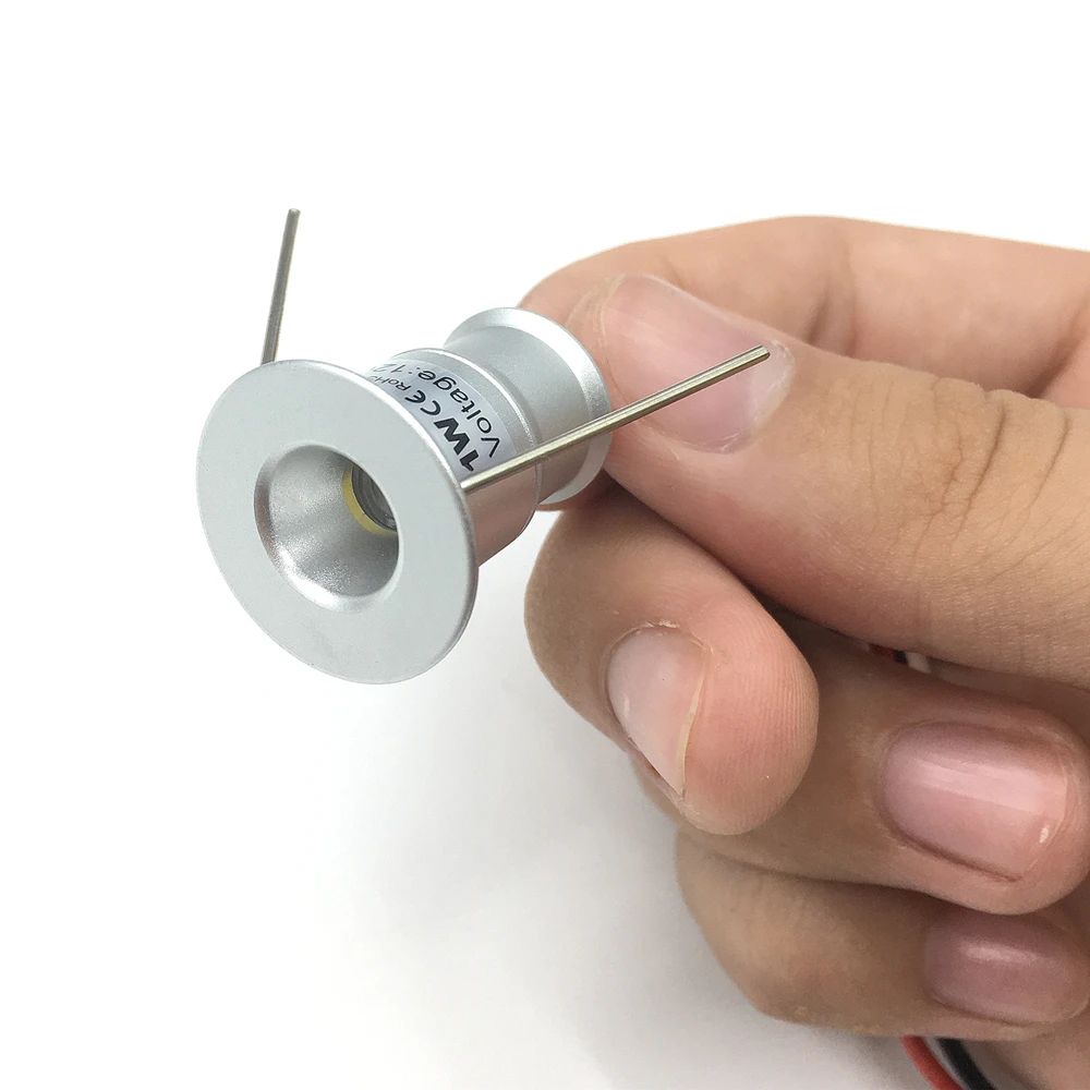 Mini LED Spotlight 1W IP65 Recessed Downlight Indoor 12V Dimmable Spot Light Ceiling Lamp Showcase Display Staircase Lighting