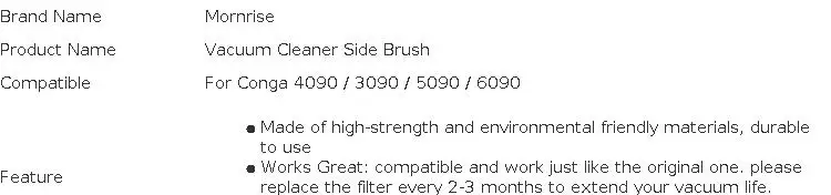 Replacement Side Brush For Cecotec Conga 4090 3090 5090 6090 Corner Brushes Robot Vacuum Cleaner Accessories Parts Consumables