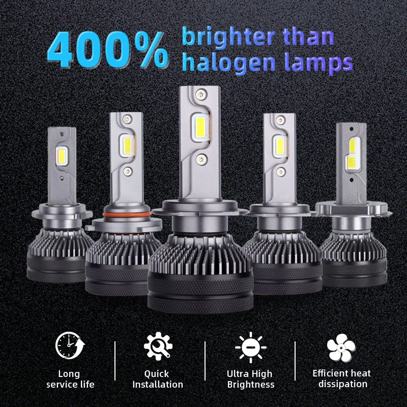 DAWNKNIGHT K5C Led Lamp Double Copper Tube 4300K 110W H7 H4 Led Lights For Car H1 H11 HB3 9005 HB4 9006 Led Headlight Bulb