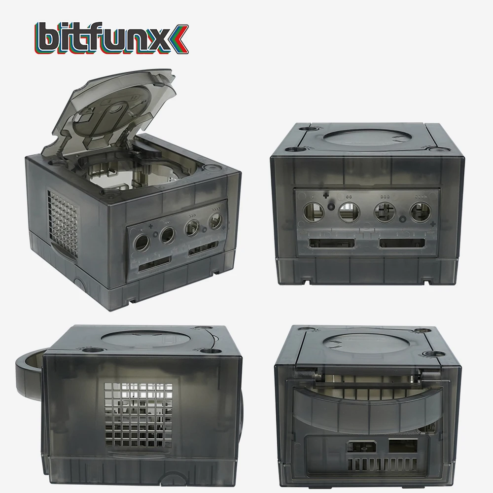 Bitfunx Gamecube NGC Replacement Shell Transparent Case for Gamecube NGC GC Game Console
