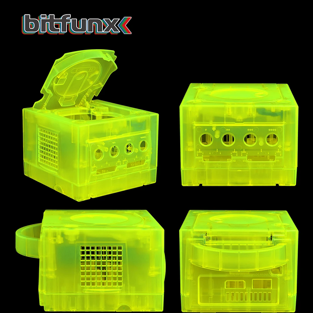 Bitfunx Gamecube NGC Replacement Shell Transparent Case for Gamecube NGC GC Game Console