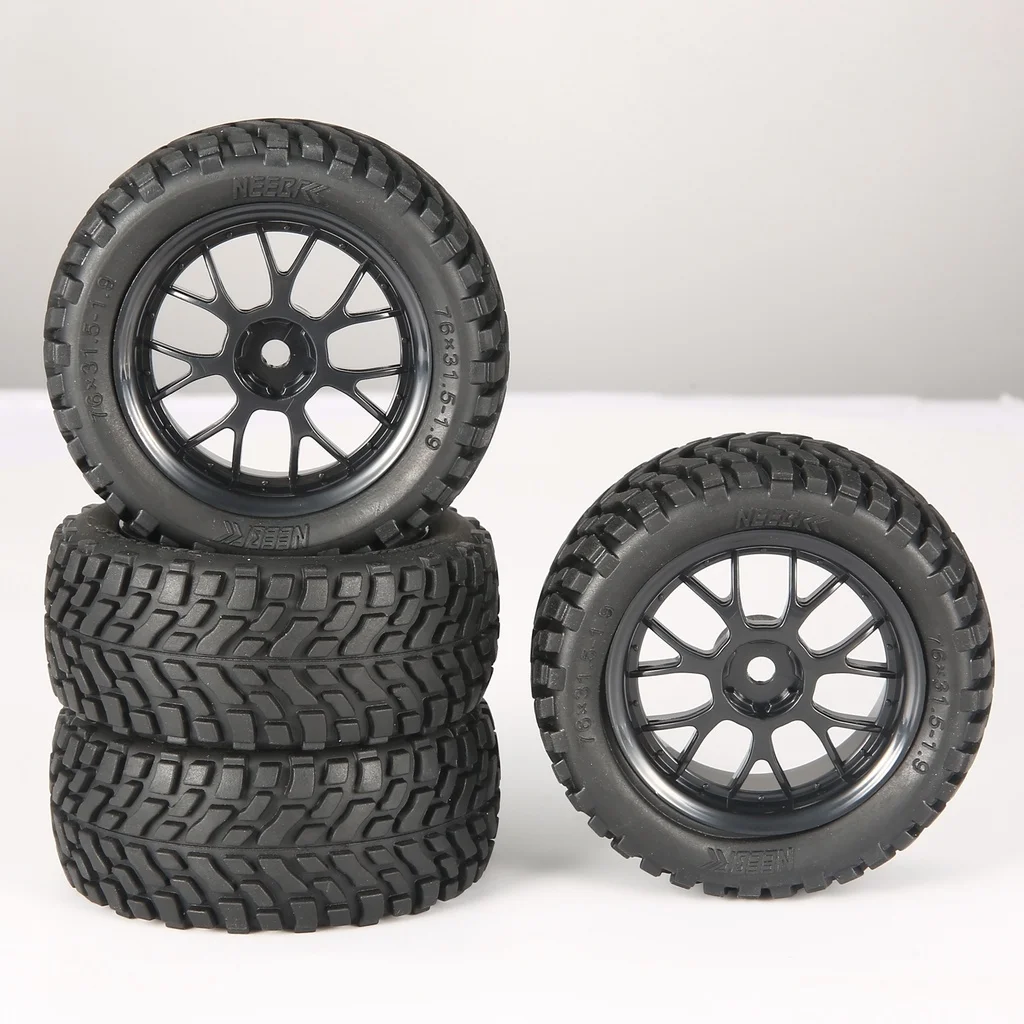1.9 inch 75mm Off Road Buggy Tires Wheel 12mm Hex Hubs Rubber for 1/14 1/16 1/10 RC Car Wltoys 144001 Scx10 Traxxas Trx-4 Tamiya