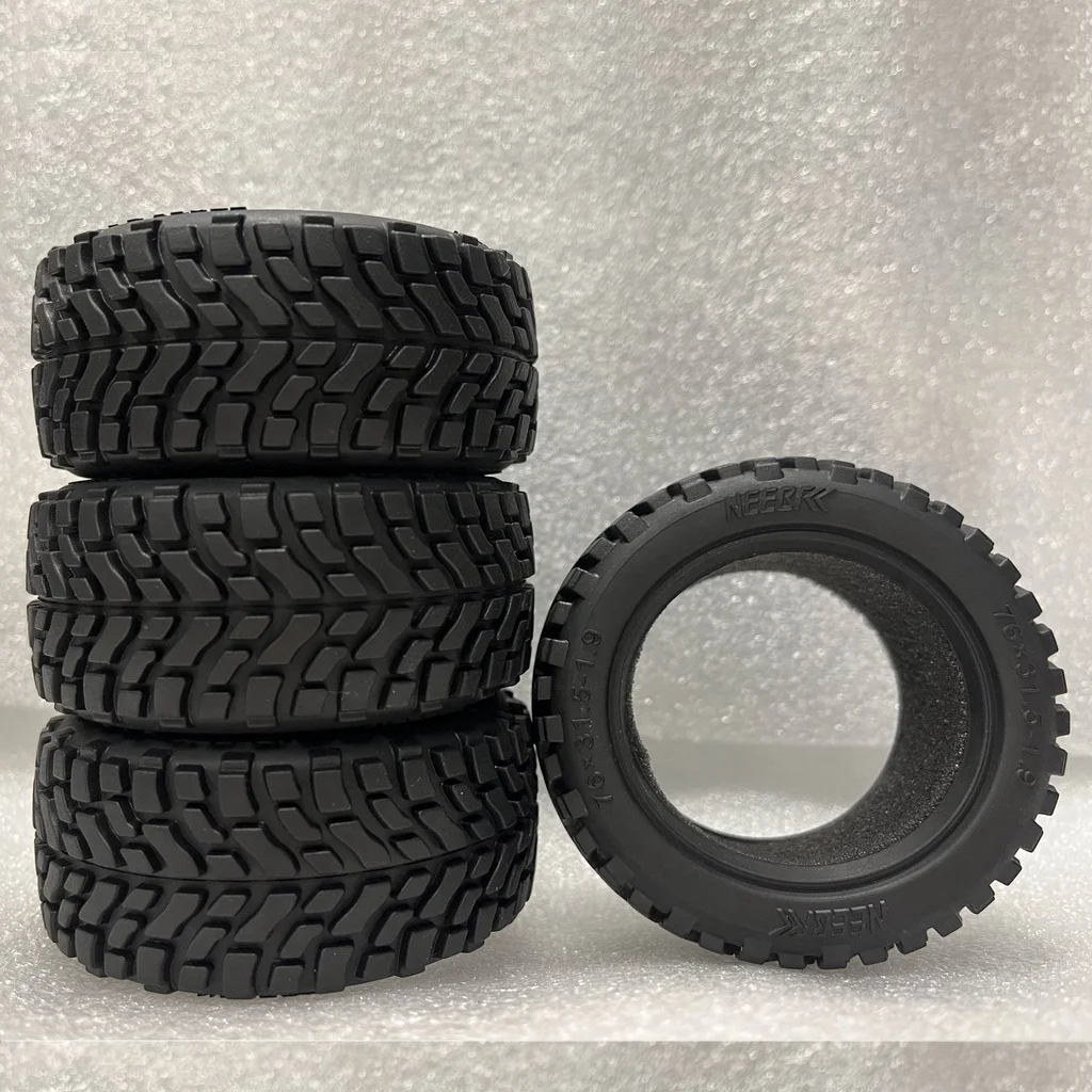1.9 inch 75mm Off Road Buggy Tires Wheel 12mm Hex Hubs Rubber for 1/14 1/16 1/10 RC Car Wltoys 144001 Scx10 Traxxas Trx-4 Tamiya