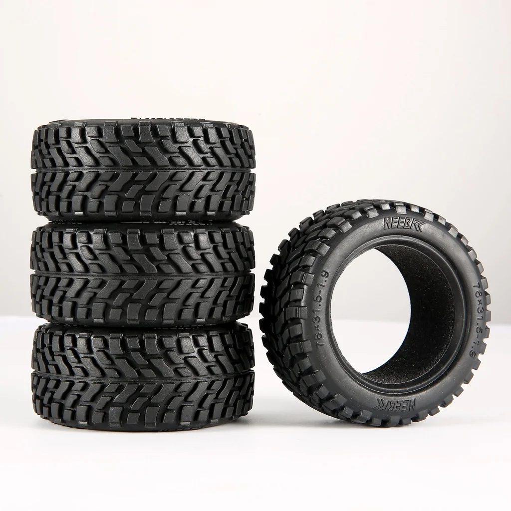 1.9 inch 75mm Off Road Buggy Tires Wheel 12mm Hex Hubs Rubber for 1/14 1/16 1/10 RC Car Wltoys 144001 Scx10 Traxxas Trx-4 Tamiya