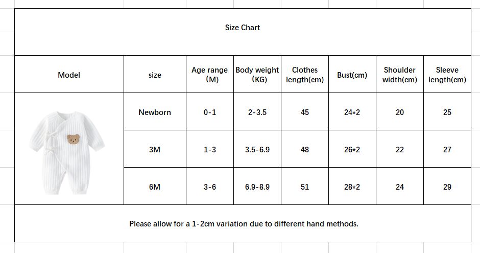Somenie Boys Girls Bodysuit Newborn Winter Onesie Clothes Cotton Toddler Home Wear  0-6M Thickened Spring and Autumn Clothing