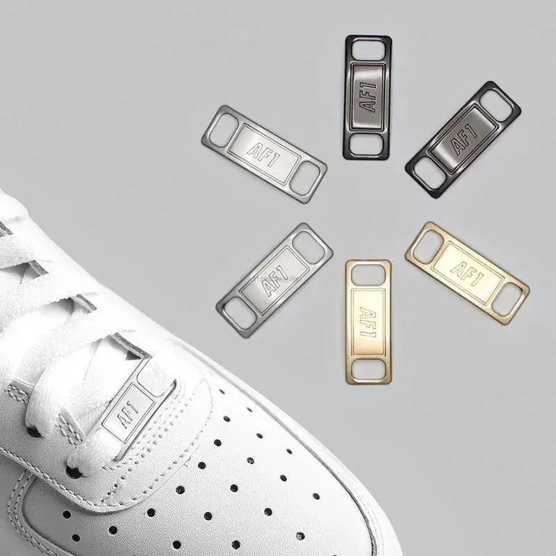 Combination AF1 Diamond Shoe Charms Fashion Laces Buckle Quality Metal Shoelaces Decorations Chapa Air Force 1 Shoes Accessories
