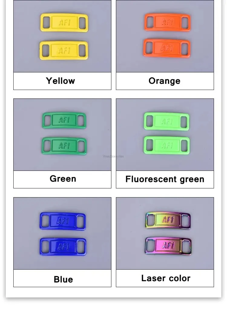 Combination AF1 Diamond Shoe Charms Fashion Laces Buckle Quality Metal Shoelaces Decorations Chapa Air Force 1 Shoes Accessories
