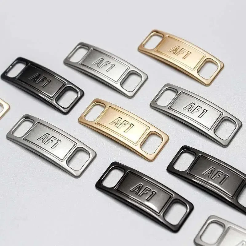 Combination AF1 Diamond Shoe Charms Fashion Laces Buckle Quality Metal Shoelaces Decorations Chapa Air Force 1 Shoes Accessories