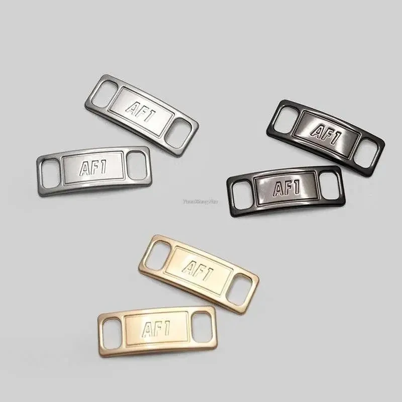 Combination AF1 Diamond Shoe Charms Fashion Laces Buckle Quality Metal Shoelaces Decorations Chapa Air Force 1 Shoes Accessories