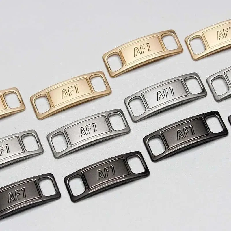 Combination AF1 Diamond Shoe Charms Fashion Laces Buckle Quality Metal Shoelaces Decorations Chapa Air Force 1 Shoes Accessories