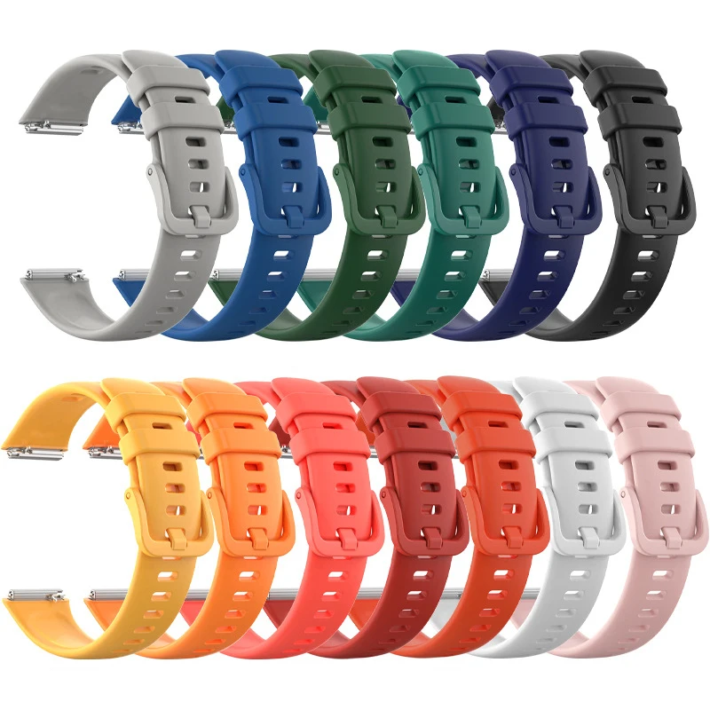 Replacement Strap For Huawei Band 7 Soft Silicone Watchband Smart Watch Accessories Wristband Bracelet For Huawei Band 7 Correa