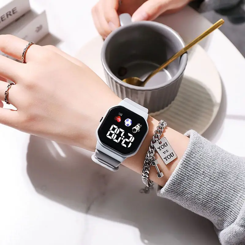 Kids Watch Sport LED Digital Watches Spaceman Silicone Strap Waterproof Electronic Wristwatch for Children Boys Girls Gifts