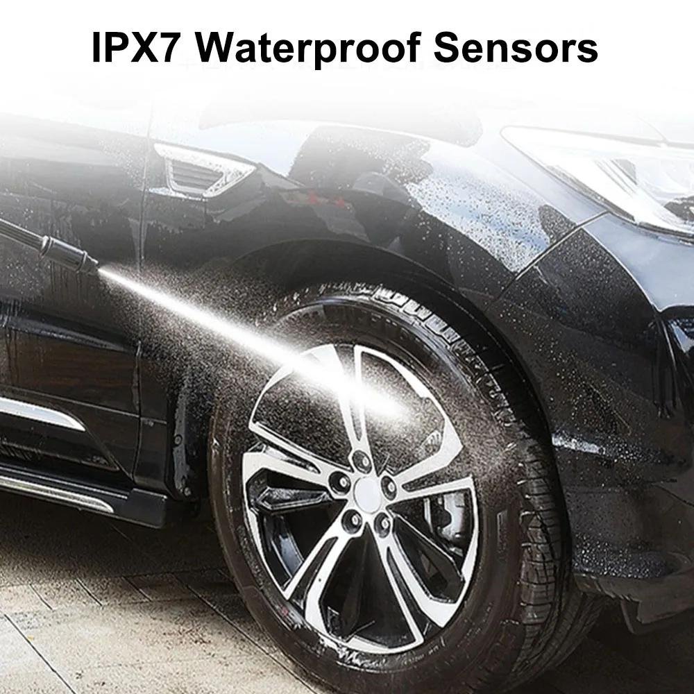 Tire Pressure Monitoring System Temperature Warning New C External Battery Version Sensors Solar TPMS Car Tyre Pressure Monitor