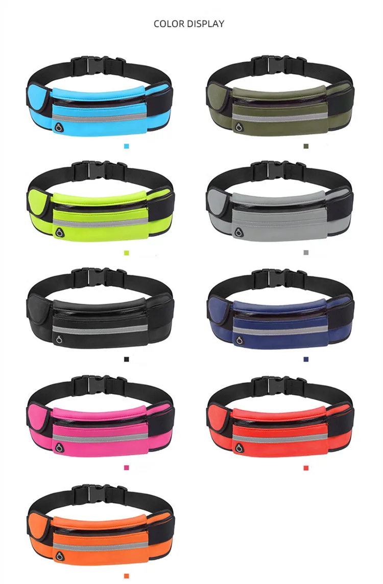 New Running Bag Cycling Bag Waist Bag Belt Bag Waterproof Sports Fanny Pack Mobile Phone Case Gym Running Jogging Run Pouch