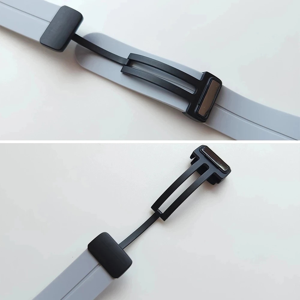 Magnetic Folding Buckle Band for C20 Pro Silicone Strap 22mm for NEW C20 Pro Watchband Bracelet