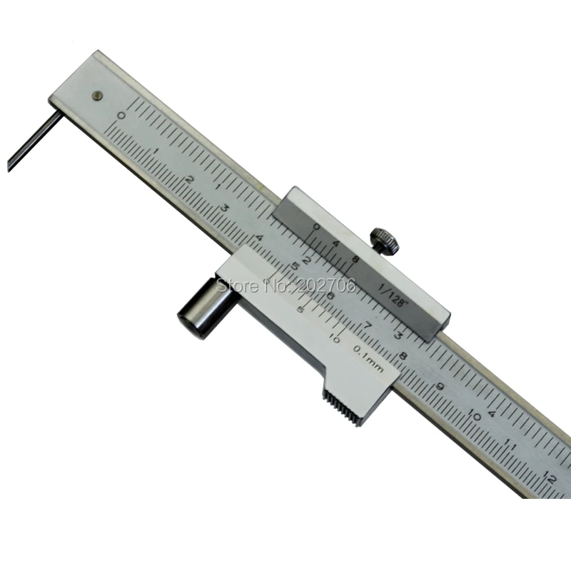 0-200mm Marking Vernier Caliper With Carbide Scriber Parallel Marking Gauging Ruler Measuring Instrument Tool Send 1ps Needle