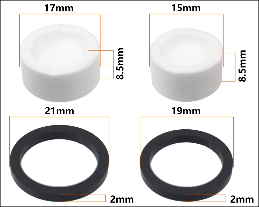 HEPPE Bike Brake Ceramics Piston for SHIMANO M640 M810 M6120 M7120 M8020 M8120 M9120 Saint M820 Brake Calipers 4 Pistons w/ Seal