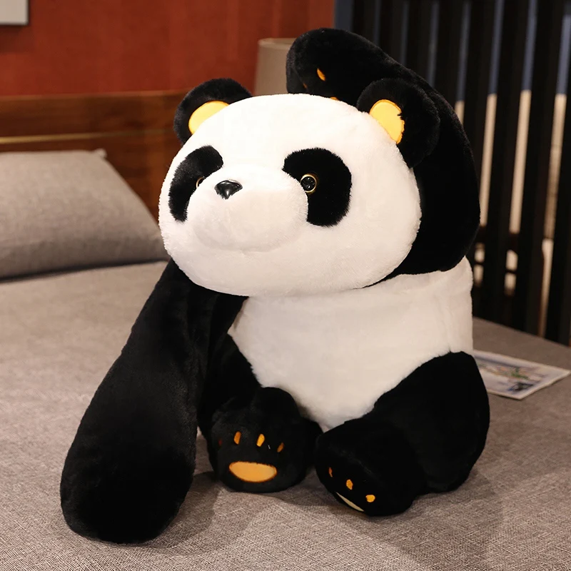 60cm-120cm Giant Panda Plush Toys Soft Sleep Pillow Cartoon Animal Bear Stuffed Baby Doll Classic Kids Birthday Christmas Gifts