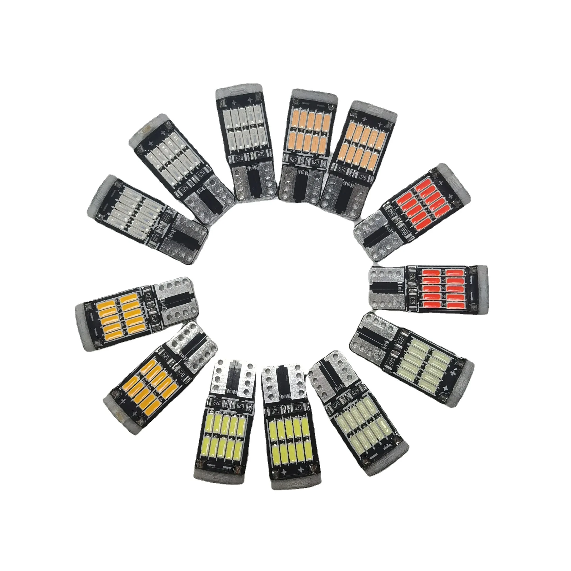 10pcs T10 Led Canbus No Error Car Interior Light T10 26 SMD 4014 Chip Car Interior Dome Reading License Plate Light Signal Lamp