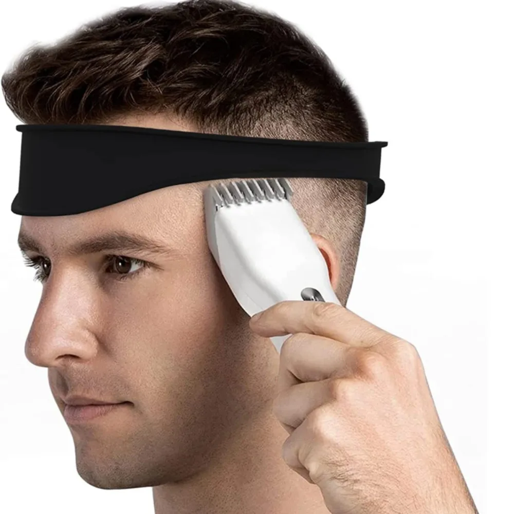 DIY Home Hair Trimming Haircuts Curved Headband Silicone Neckline Shaving Template Hair Cutting Guide Barber Hair Styling Tools