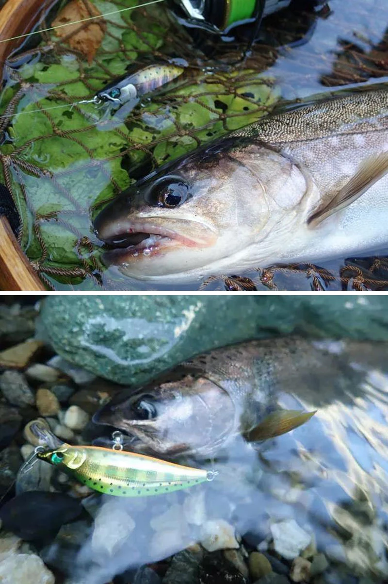 Chinook Sinking Minnowbait Small Trout Minnow Lure 50mm 5.2g Lures for Fishing SwimBait Rap Pike Bass Lurebait