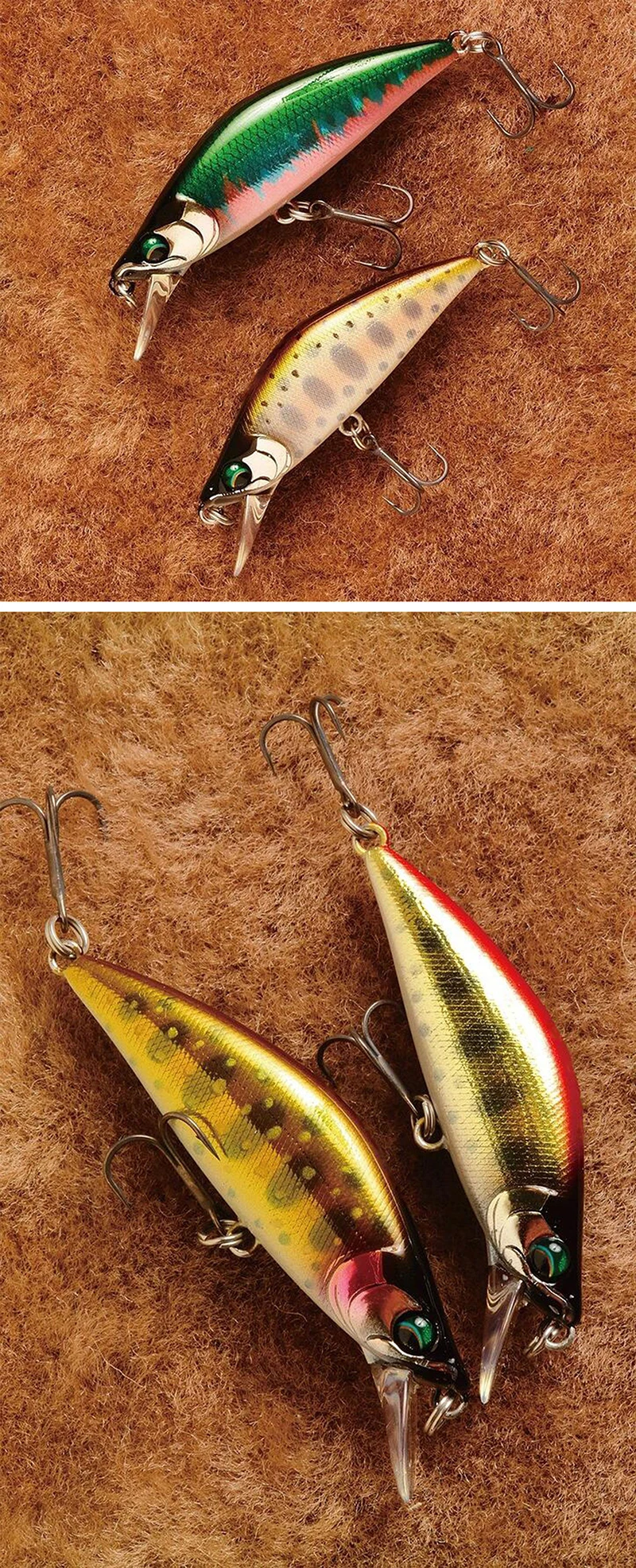 Chinook Sinking Minnowbait Small Trout Minnow Lure 50mm 5.2g Lures for Fishing SwimBait Rap Pike Bass Lurebait