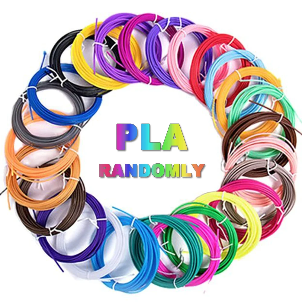 9M/25M/50M/100M PLA PCL 3D Printing Pen Consumables Colored Odorless Safety Plastic Filament Diameter 1.75mm For 3D Printing Pen