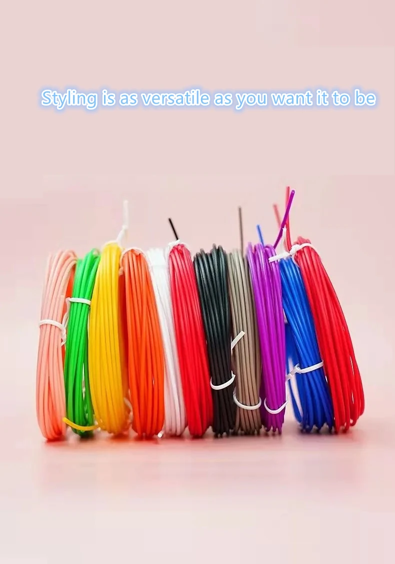 9M/25M/50M/100M PLA PCL 3D Printing Pen Consumables Colored Odorless Safety Plastic Filament Diameter 1.75mm For 3D Printing Pen