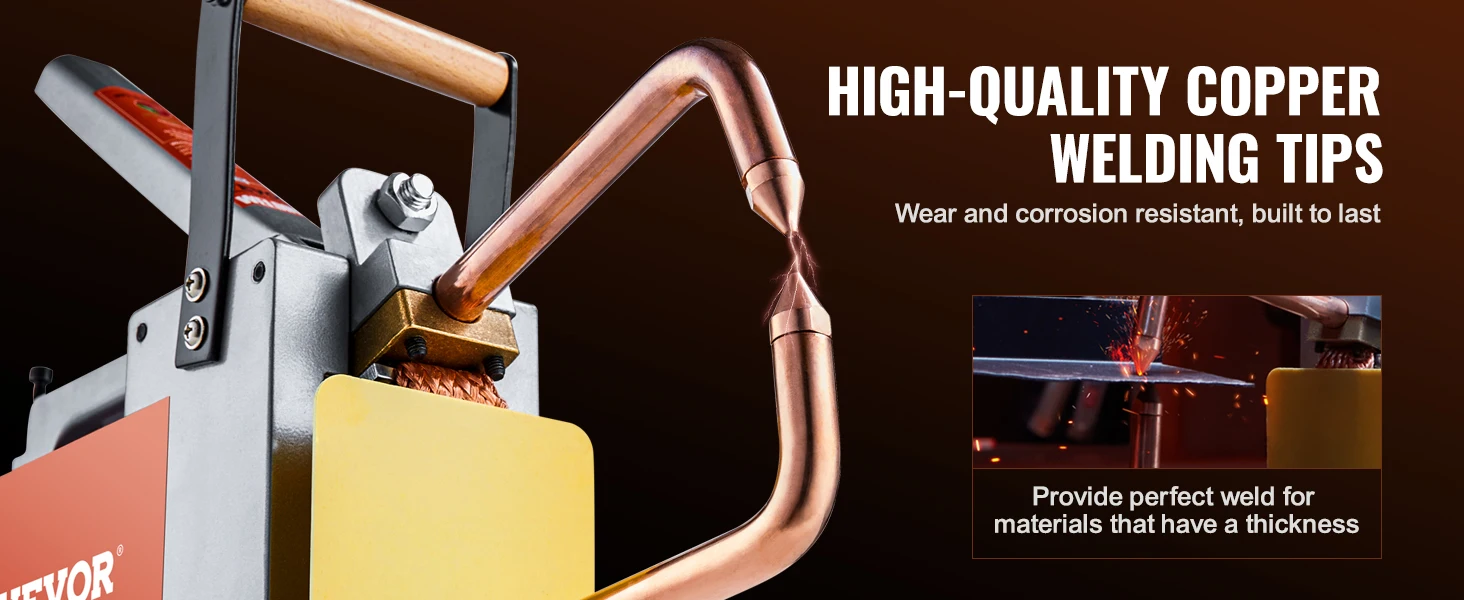 SucceBuy Portable Spot Welder 8KVA Handheld Welding Tip Gun Metal Sheet Spot Welding Machine for Stainless Steel Aluminum Sheet