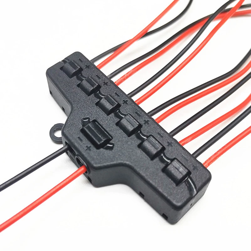1pc Railway Train Port Sharing Box 3/6 Distribution Port Hub For SMD Led Model Miniature Lighting System DC Lamp