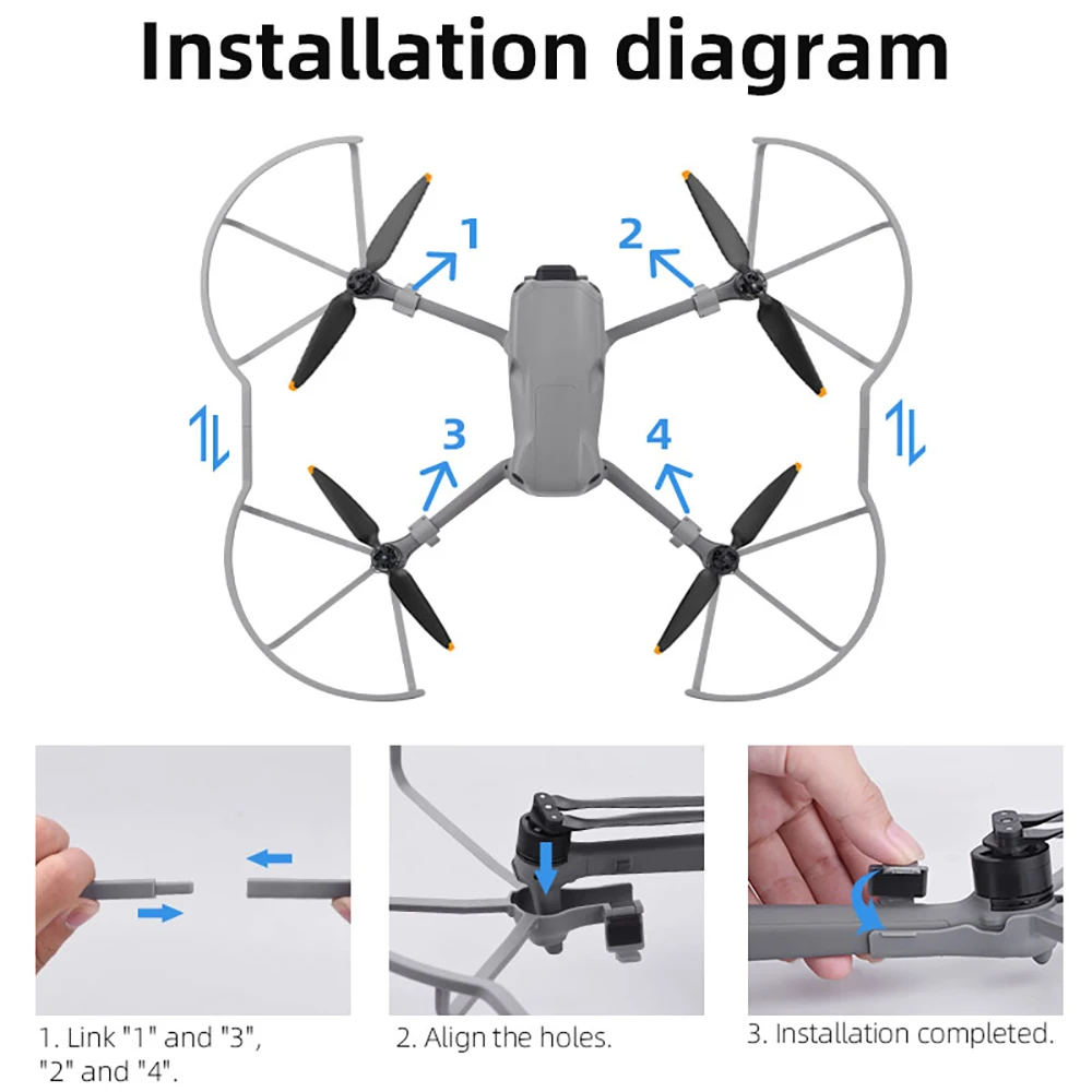 Propeller Holder for DJI Air 3/3S Propellers Stabilizer Props Fixed Protector Blades Mount Guard Drone Wing Fixed Accessories