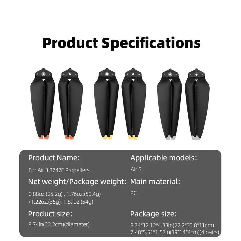 Propeller Holder for DJI Air 3/3S Propellers Stabilizer Props Fixed Protector Blades Mount Guard Drone Wing Fixed Accessories