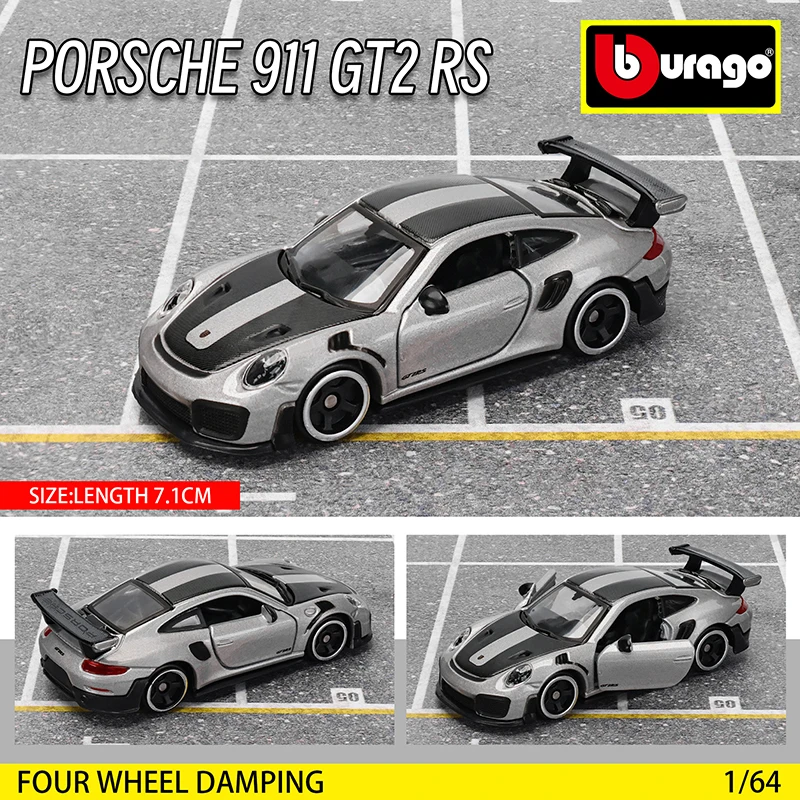 Bburago 1:64 GOLF GT 2017 2020 mustang shelby gt500 Car Model Collection Xmas Gift Toys for Boys Ferrari Benz Volkswagen
