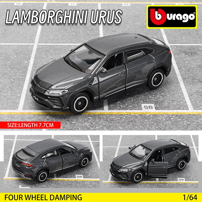 Bburago 1:64 GOLF GT 2017 2020 mustang shelby gt500 Car Model Collection Xmas Gift Toys for Boys Ferrari Benz Volkswagen