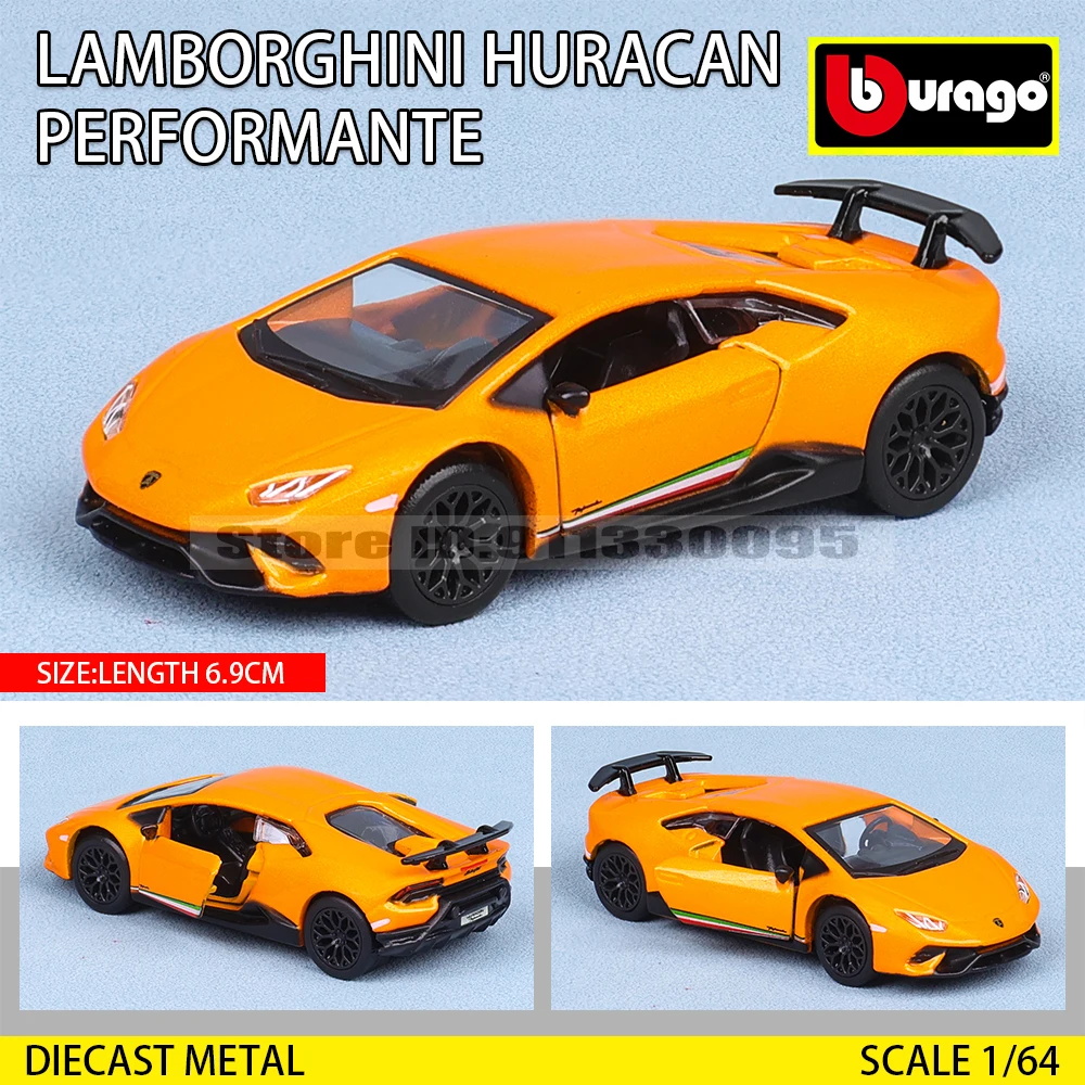 Bburago 1:64 GOLF GT 2017 2020 mustang shelby gt500 Car Model Collection Xmas Gift Toys for Boys Ferrari Benz Volkswagen
