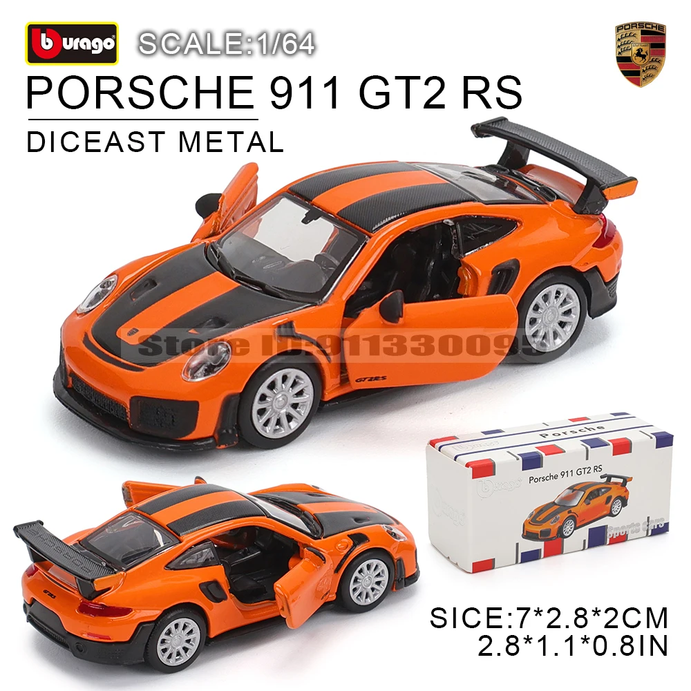 Bburago 1:64 GOLF GT 2017 2020 mustang shelby gt500 Car Model Collection Xmas Gift Toys for Boys Ferrari Benz Volkswagen