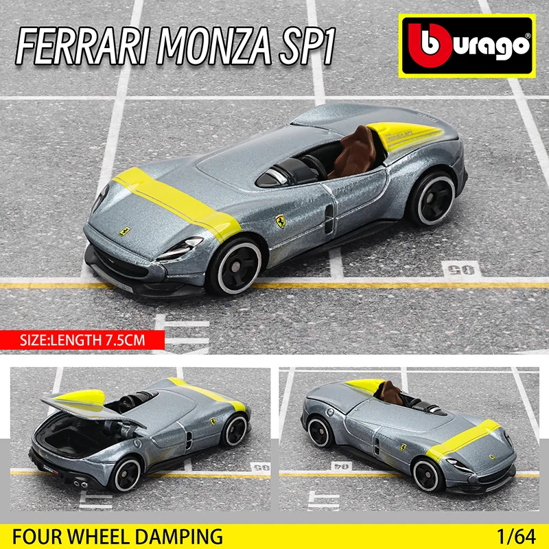 Bburago 1:64 GOLF GT 2017 2020 mustang shelby gt500 Car Model Collection Xmas Gift Toys for Boys Ferrari Benz Volkswagen