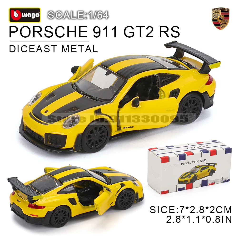 Bburago 1:64 GOLF GT 2017 2020 mustang shelby gt500 Car Model Collection Xmas Gift Toys for Boys Ferrari Benz Volkswagen