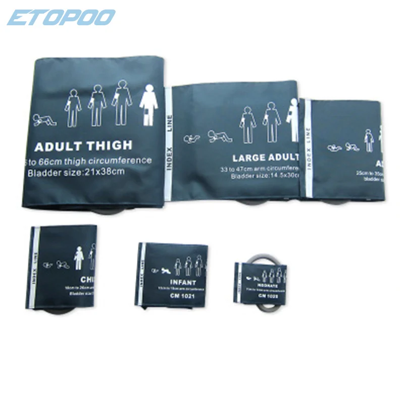 Medical Adult Blood Pressure Cuff Sleeve Neonatal Infant Child Cuff Belt for Sphygmomanometers NIBP Monitor Cuff Single Tube