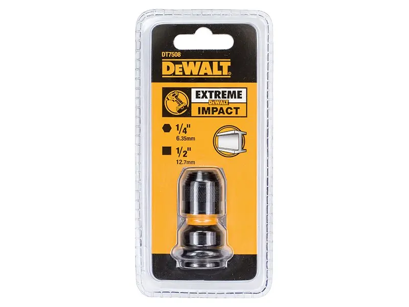 DEWALT DT7508-QZ 1/4" Hex to 1/2" Square Impact Wrench Adapter Wrench Power Tool Accessories