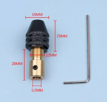 2mm-5mm Universal Small Electronic Drill Bit Collet Mini Chuck Tool Set Fixture Clamp Multifunction Micro Electric Drill Chuck