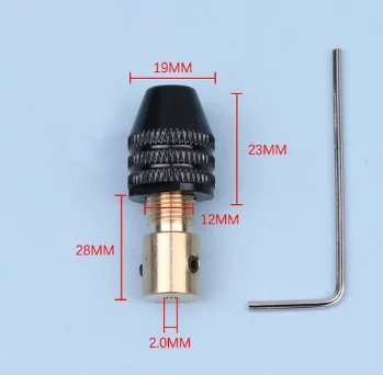 2mm-5mm Universal Small Electronic Drill Bit Collet Mini Chuck Tool Set Fixture Clamp Multifunction Micro Electric Drill Chuck