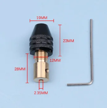 2mm-5mm Universal Small Electronic Drill Bit Collet Mini Chuck Tool Set Fixture Clamp Multifunction Micro Electric Drill Chuck