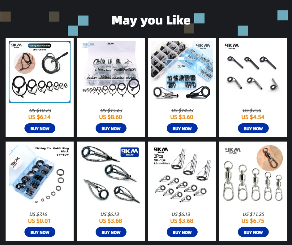 5Pcs Fishing Rod Tip Guides Repair Kit Stainless Steel Frames Ceramics Rings Black Rod Building Guide Eye Building Repair 6#~16#