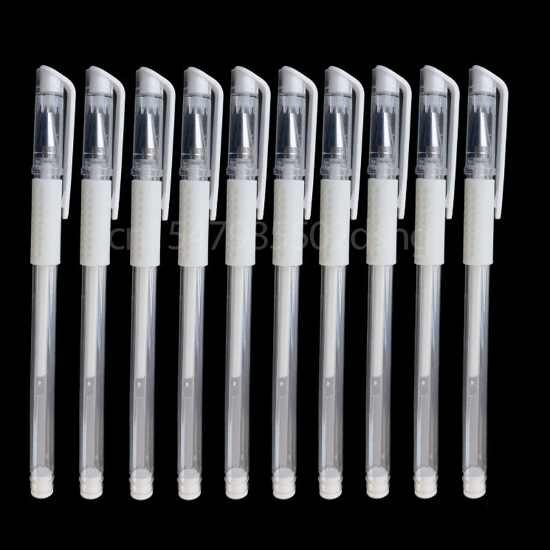 10pcs Pink White Brow Pen Skin Pen Waterproof Eyebrow Lip Tatoo Gel Marker Pen for Microblading Eyebrow Lip Scribe PMU Tool
