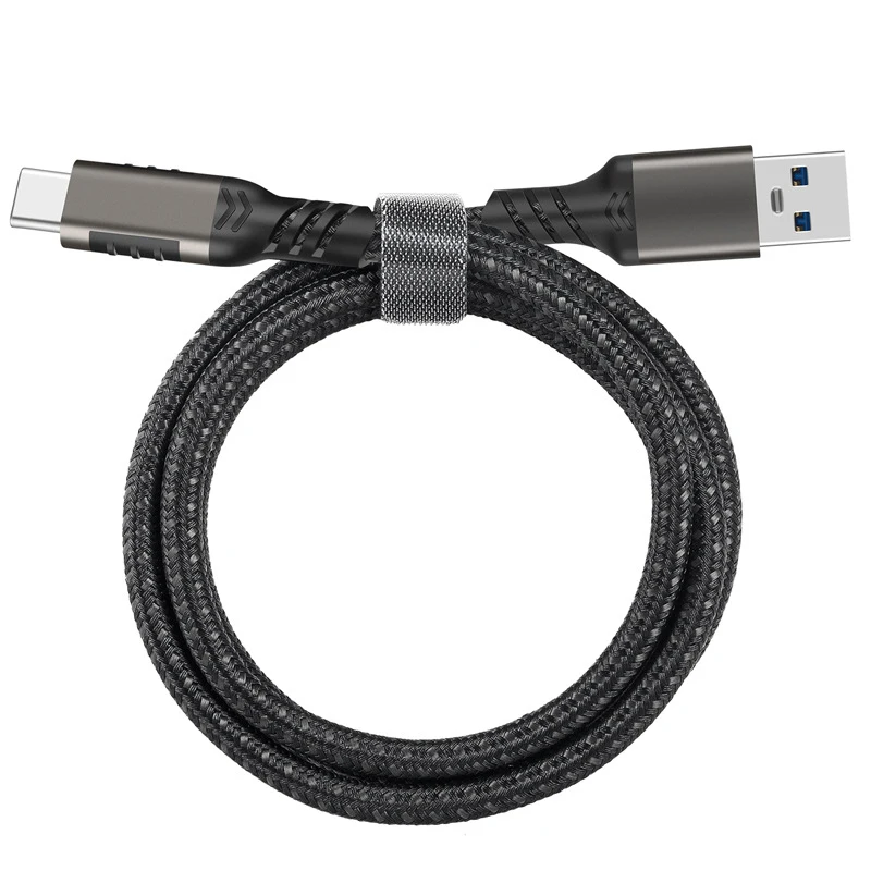 USB3.2 10Gbps USB Type C Cable USB A to C 3A 60W QC3.0 Fast Charging for Samsung NVMe Hard Disk External Android Data Braid 2M
