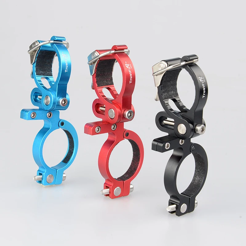TrustFire HE02 Cycling Clip Clamp Flashlight Mount Holder Universal Mountain Bicycle Bike LED Light Flashlight Mount Holders Set