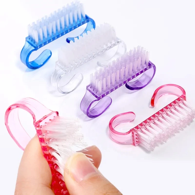 10/20/50/100pcs Handle Grip Nail Brush Fingernail Scrub Cleaning Nail Brushes Cleaner Nail Scrubber Bulk for Men Women