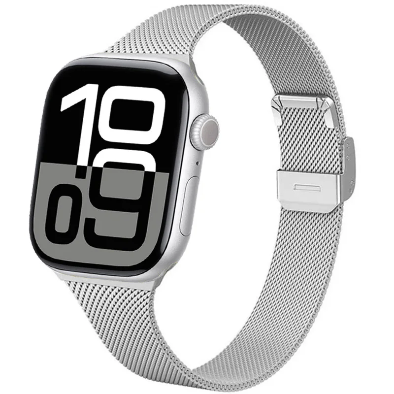 Milanese Strap for Apple Watch 44mm 40mm 45mm 41mm 46mm 42mm 49mm Metal Bracelet iWatch Series 12 11 10 Ultra 9 8 7 6 5 SE3 band
