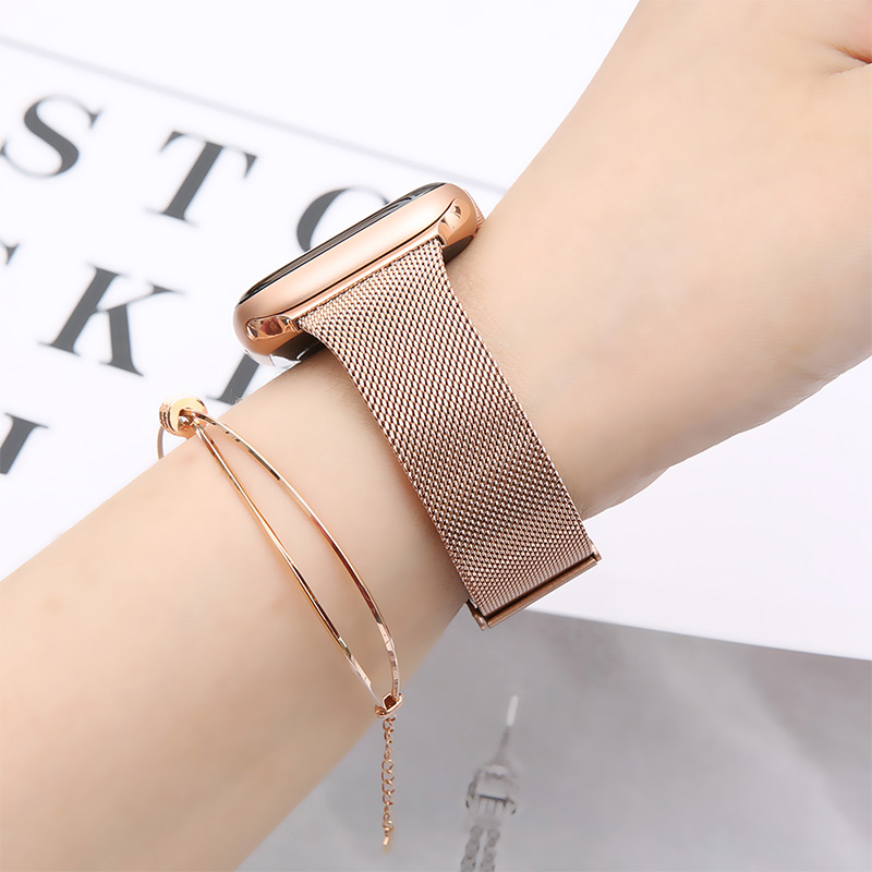 Milanese Strap for Apple Watch 44mm 40mm 45mm 41mm 46mm 42mm 49mm Metal Bracelet iWatch Series 12 11 10 Ultra 9 8 7 6 5 SE3 band